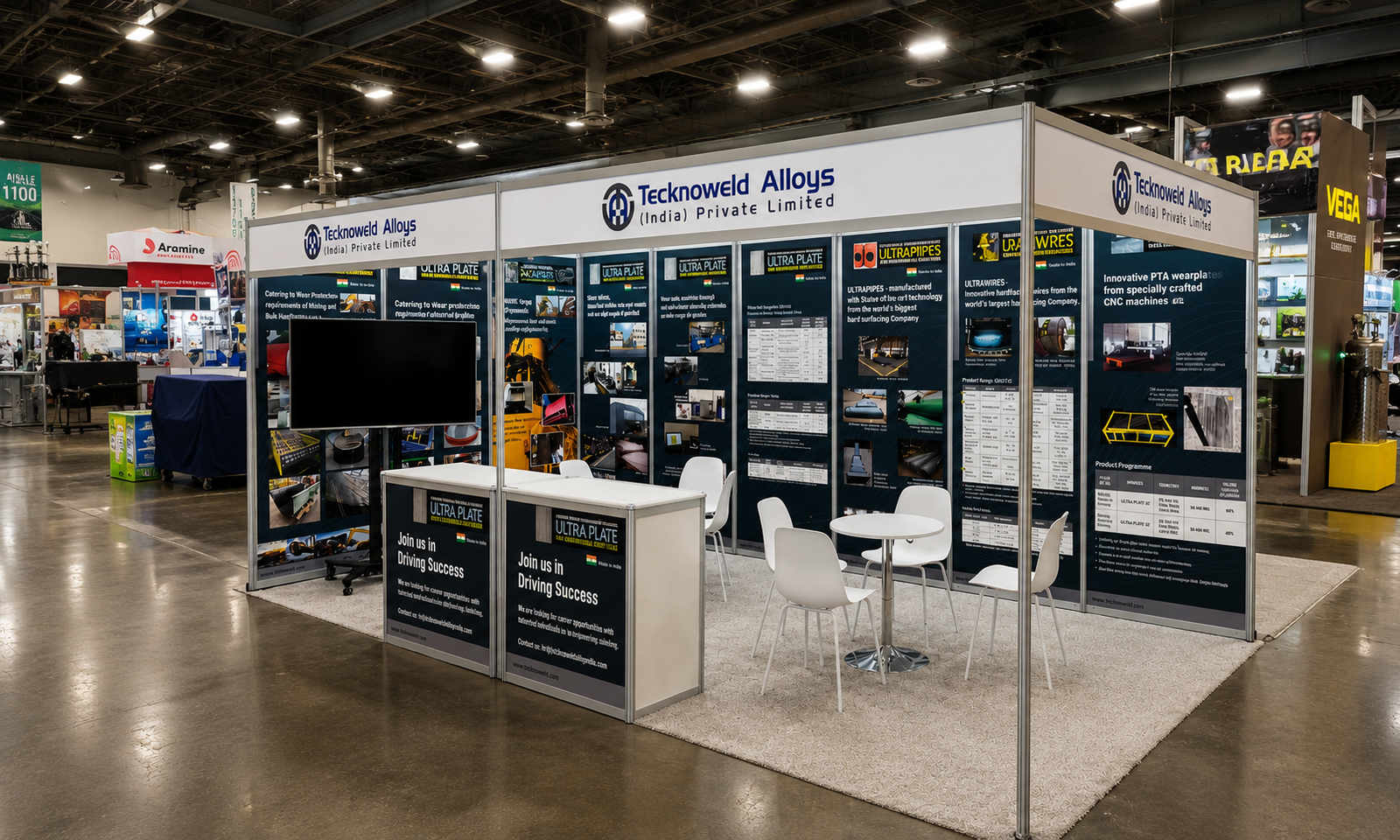 MINExpo 2024 10x20 Booth for Tecknoweld in Las Vegas