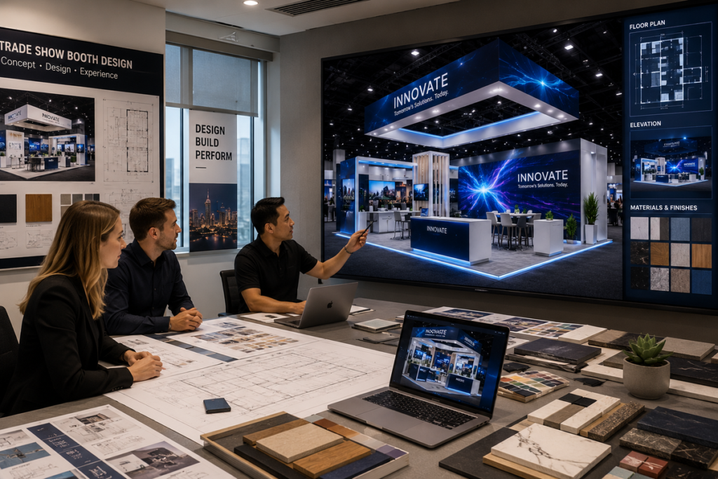 Trade Show Booth Design by Exhibitsmax