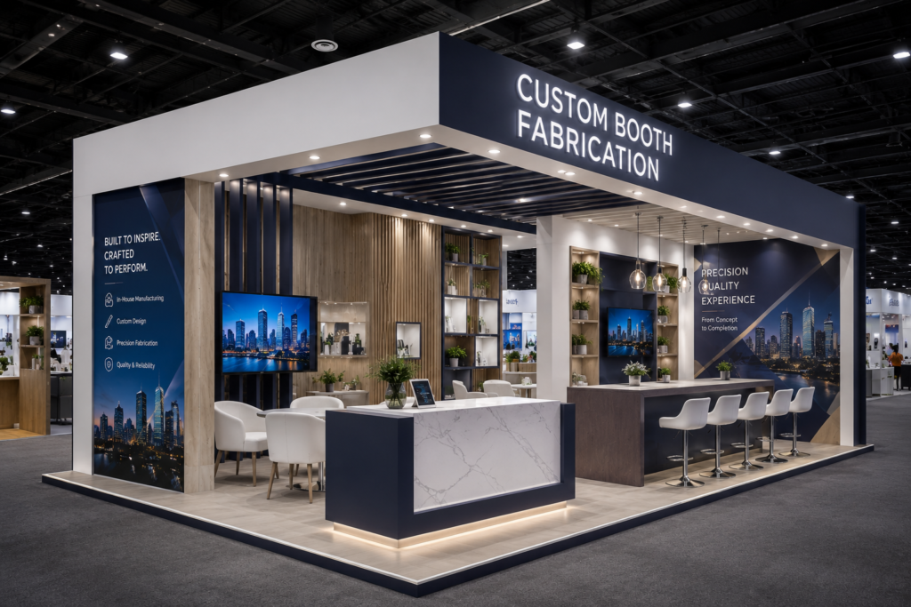 Custom Booth Fabrication by Exhibitsmax