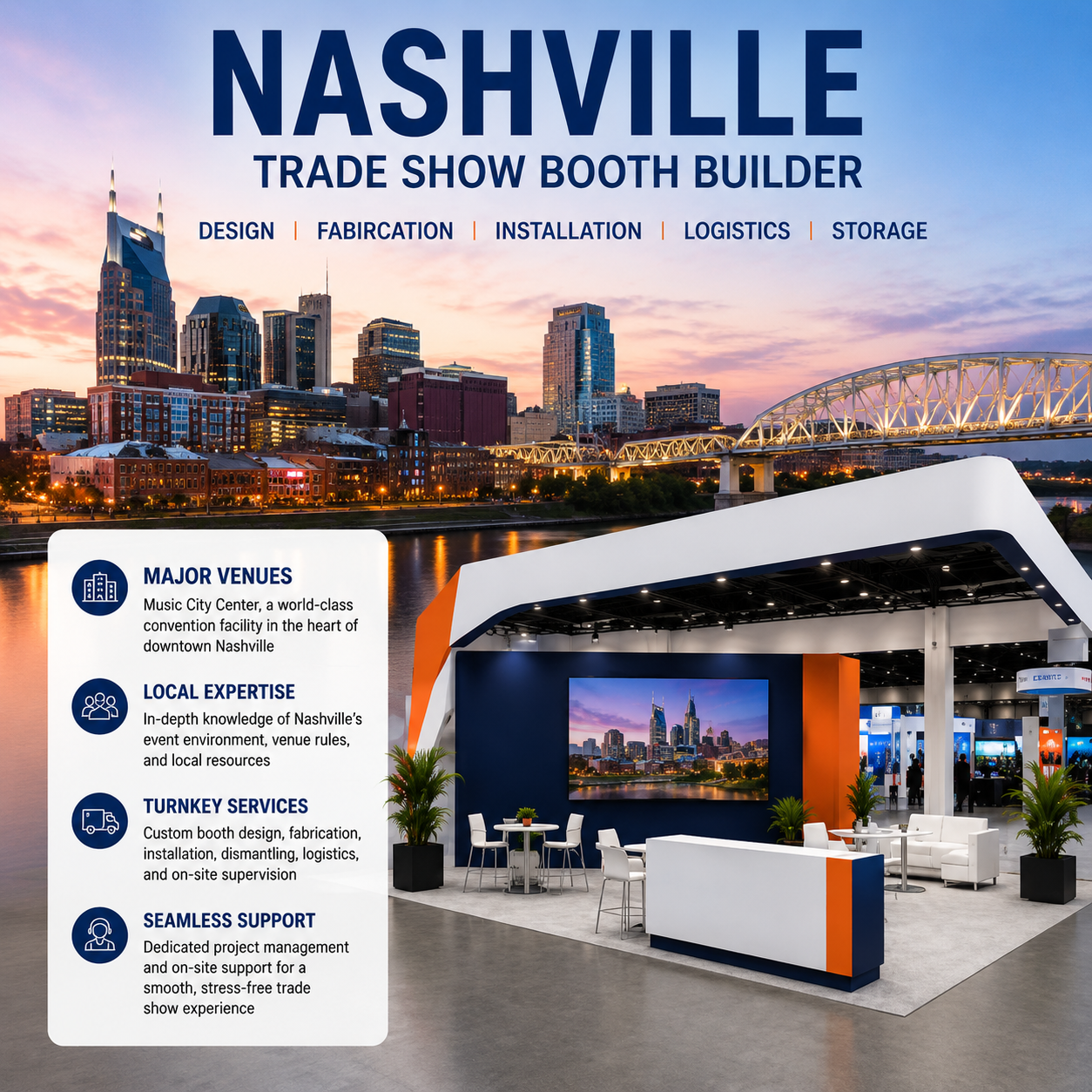 Trade Show Booth Design & Exhibit Builder in Nashville, Tennessee