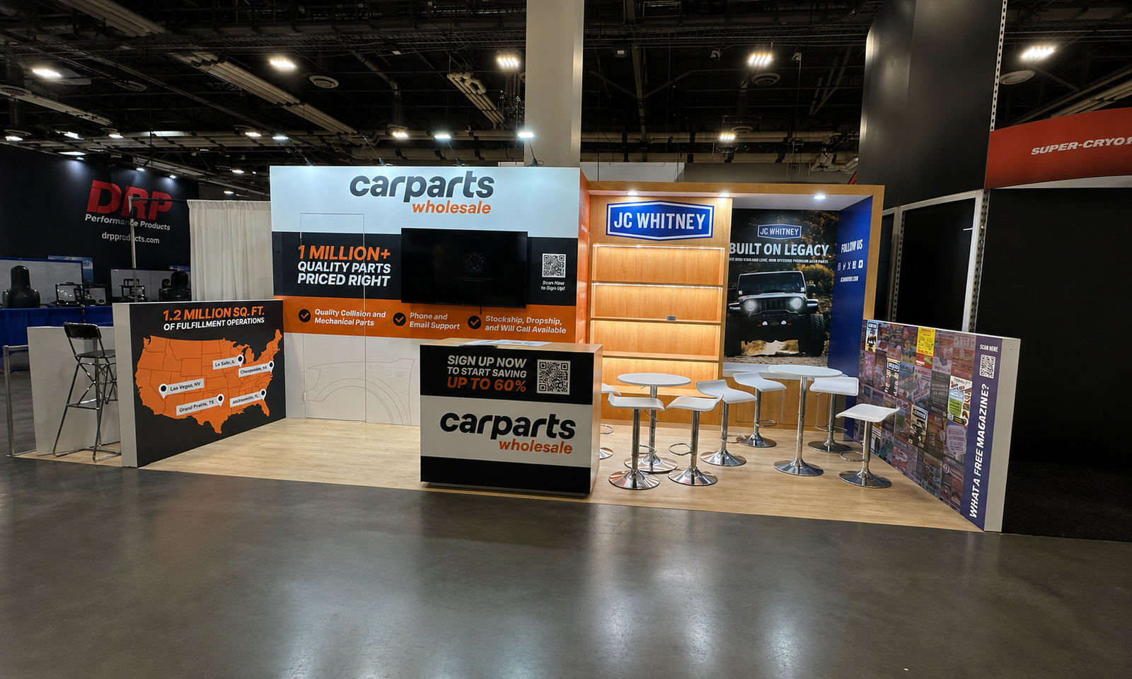 AAPEX 2024 10x20 Booth for Carparts in Las Vegas