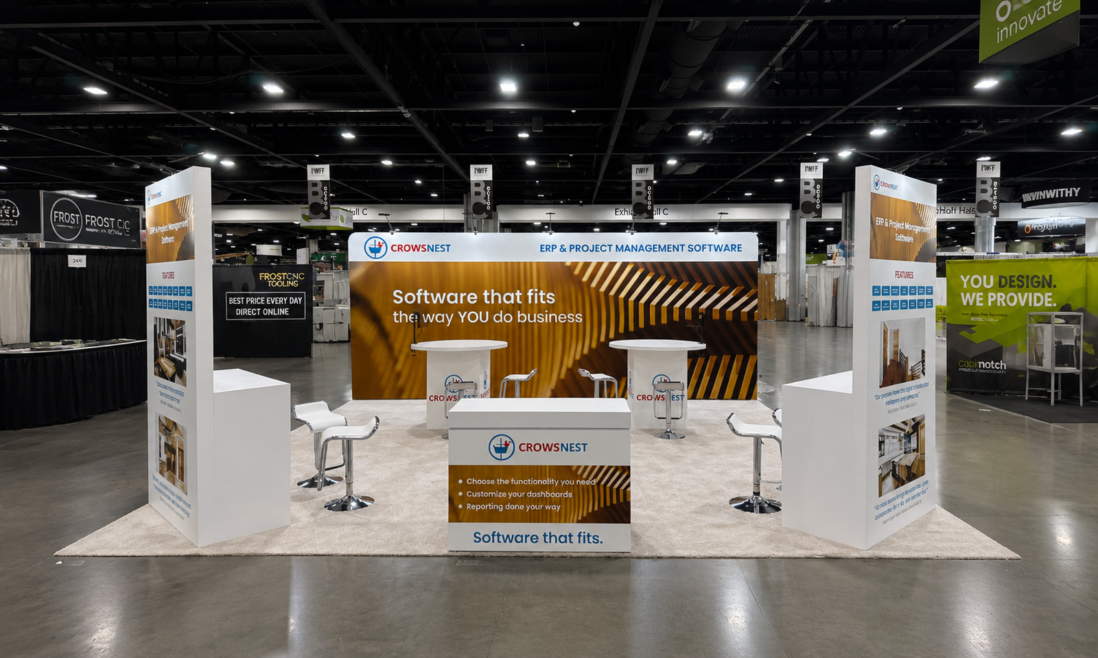 IWF 2024 20x20 Booth for Crows in Atlanta