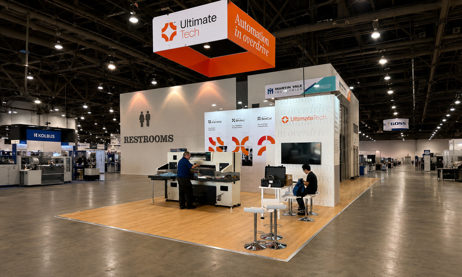 Printing United 2024 20x20 Booth for UltimateTech in Las Vegas