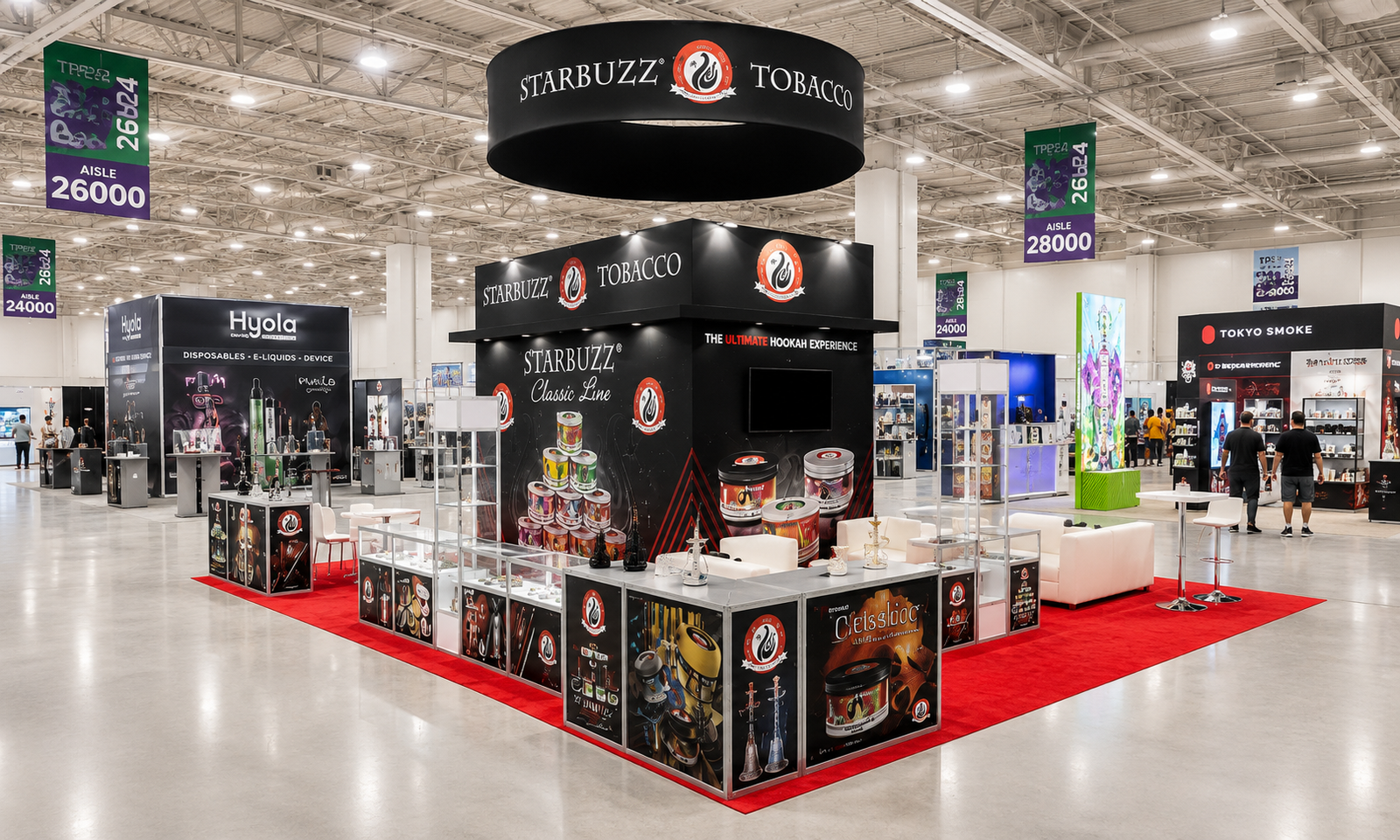 TPE 2024 20x40 Booth for Starbuzz in Las Vegas