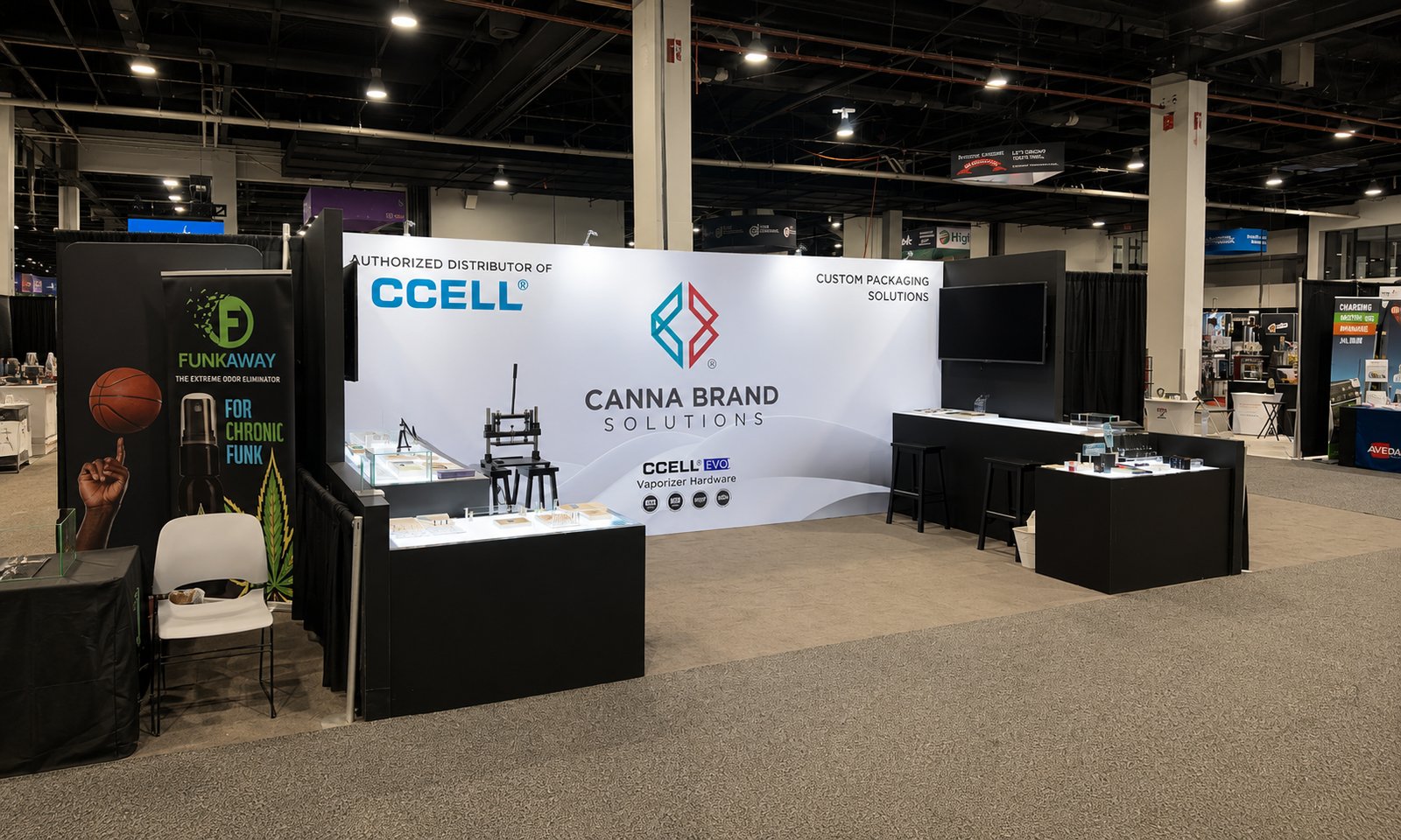 MJBizCon 2023 10x20 Booth for Canna Brand in Las Vegas