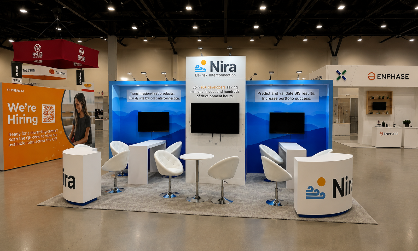 Clean power 2025 10x20 Booth for Nira in Phoenix