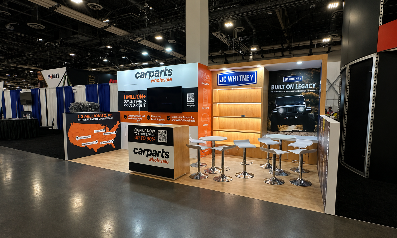 AAPEX 2024 10x20 Booth for Carparts in Las Vegas