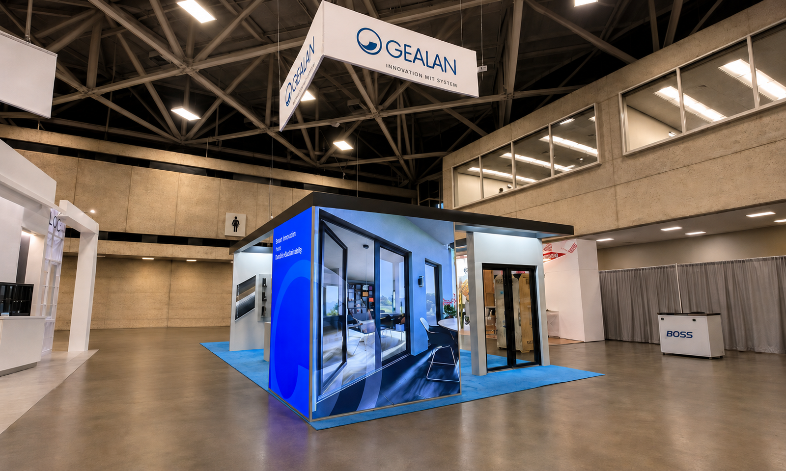 GLASSBUILD 2024 20x50 Booth for Gealan in Dallas