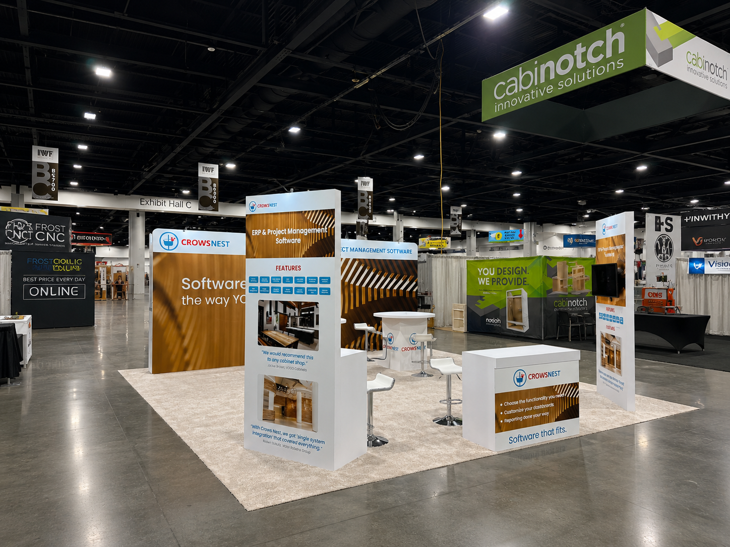 IWF 2024 20x20 Booth for Crows in Atlanta