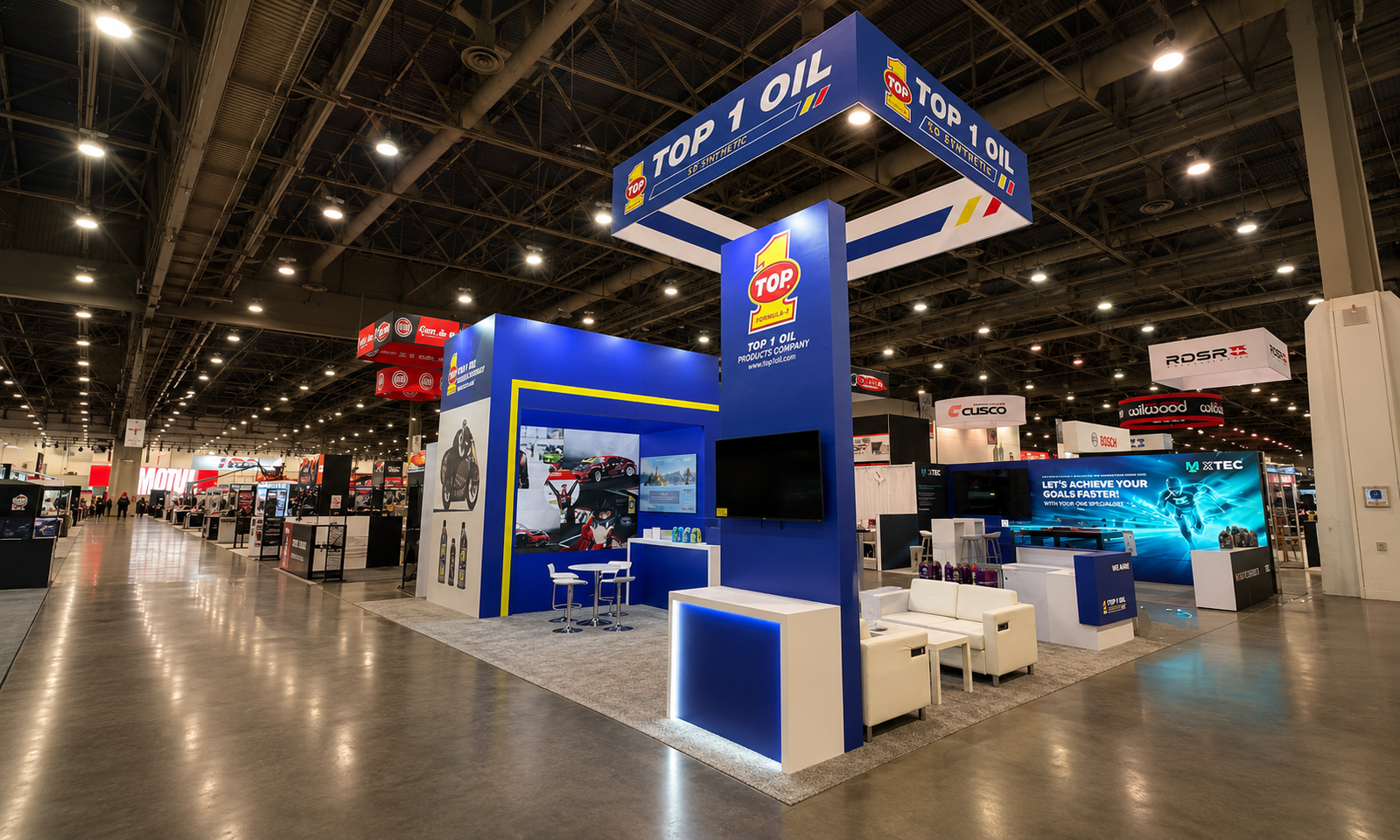 SEMA 2024 20x20 Booth for Top 1 Oil in Las Vegas