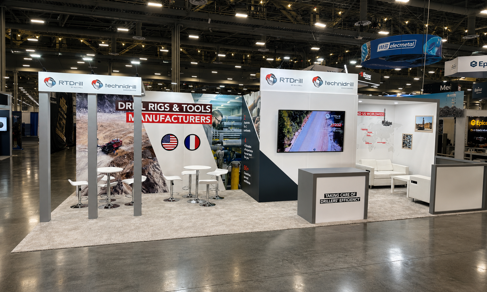 MINExpo 2024 10x30 Booth for RTDrill in Las Vegas