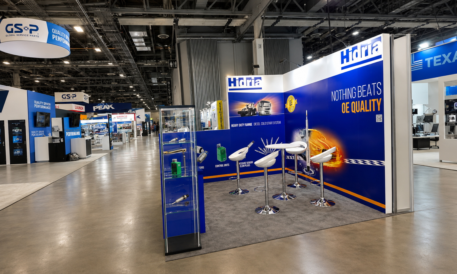 AAPEX 2023 10x10 Booth for Hidria in Vas Vegas
