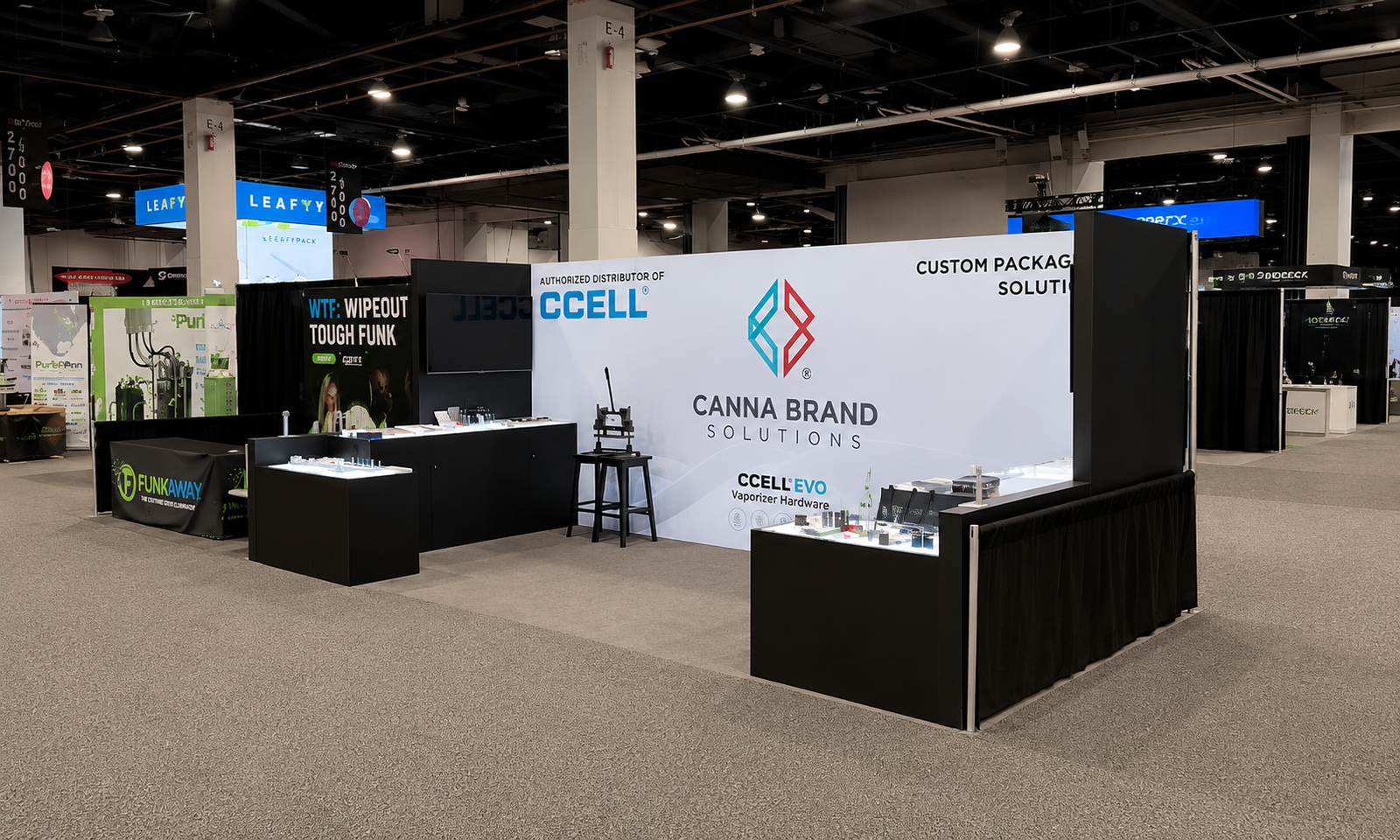 MJBizCon 2023 10x20 Booth for Canna Brand in Las Vegas
