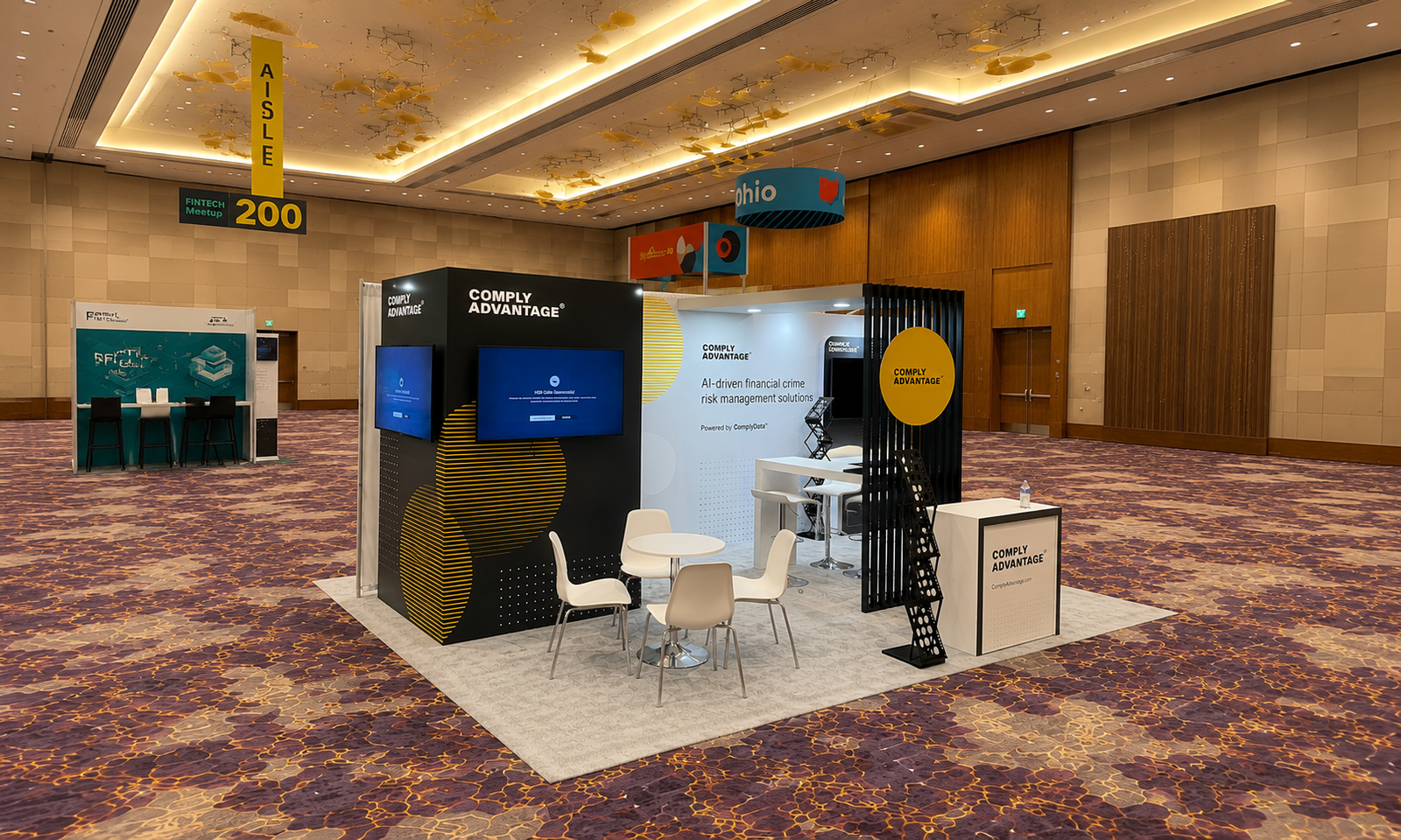 Fintech 2022 10x20 Booth for Complyadvantage in Las Vegas