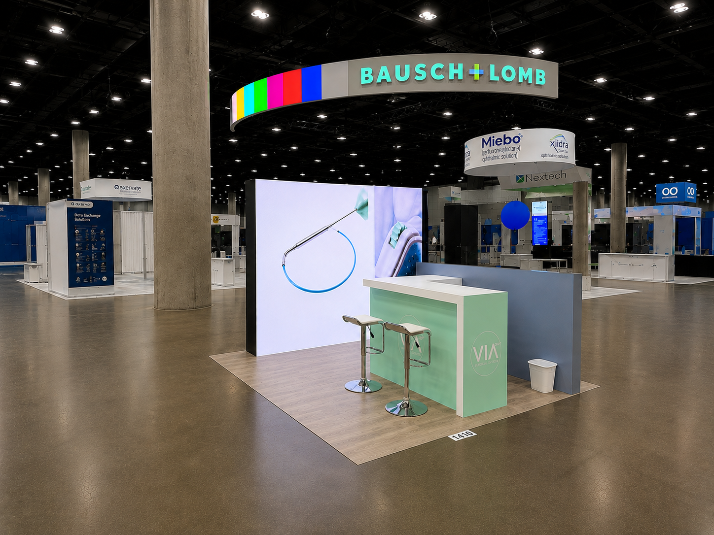 ASCRS 2025 10x10 Booth for VIA in Los Angeles