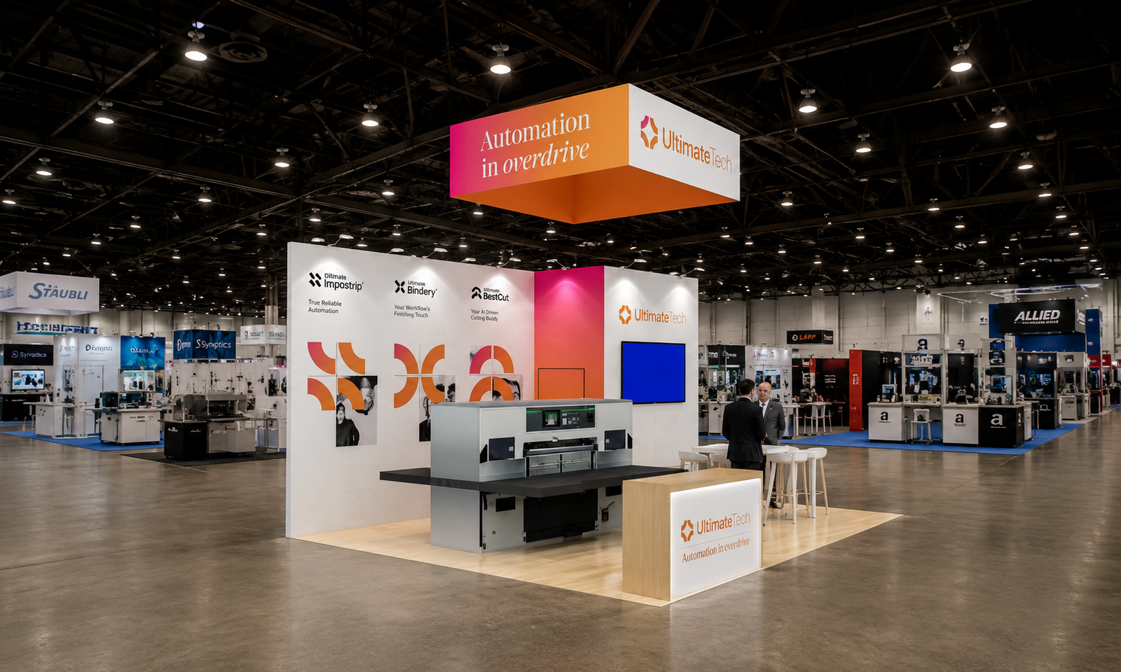 Printing United 2024 20x20 Booth for UltimateTech in Las Vegas