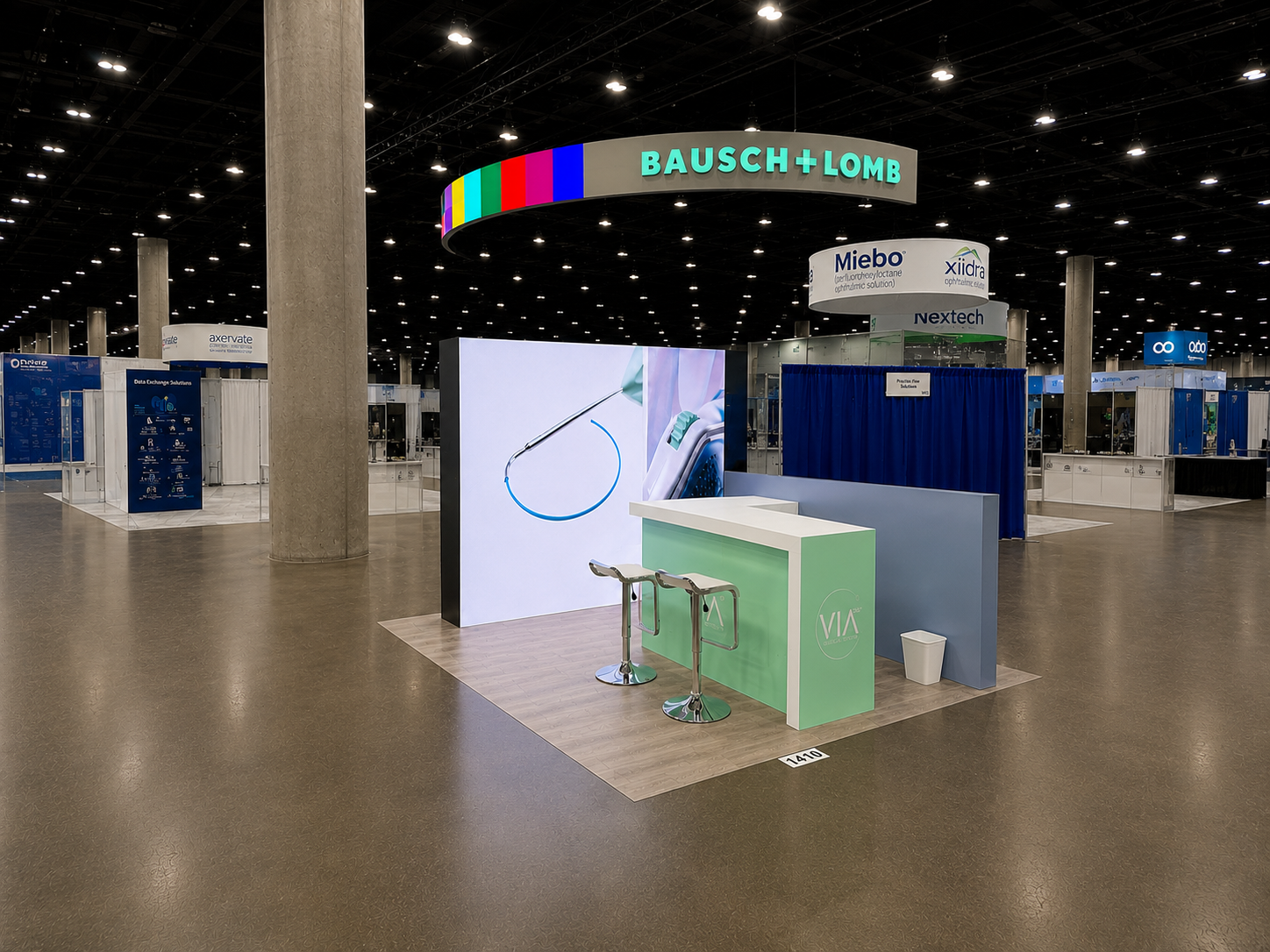 ASCRS 2025 10x10 Booth for VIA in Los Angeles