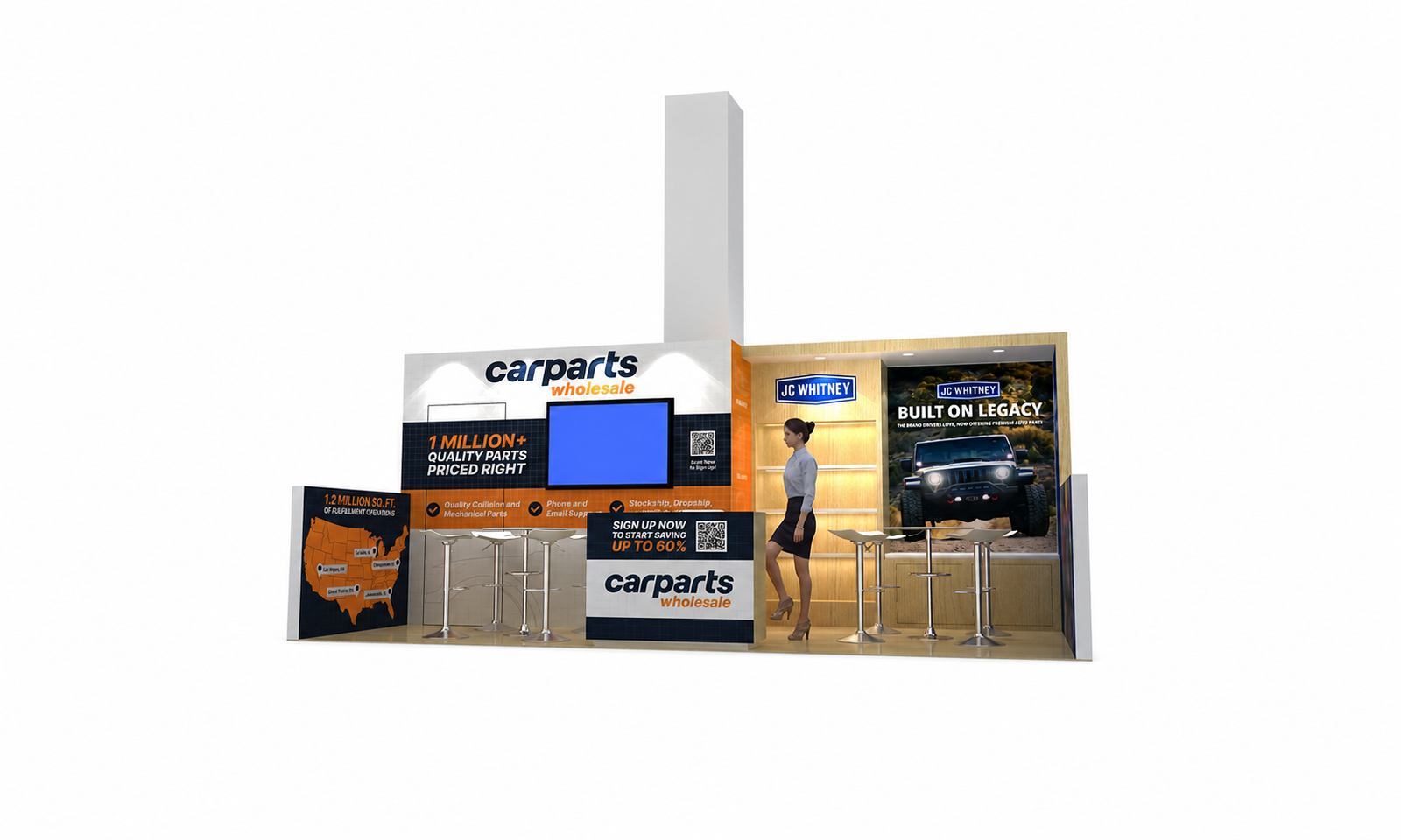 AAPEX 2024 10x20 Booth for Carparts in Las Vegas