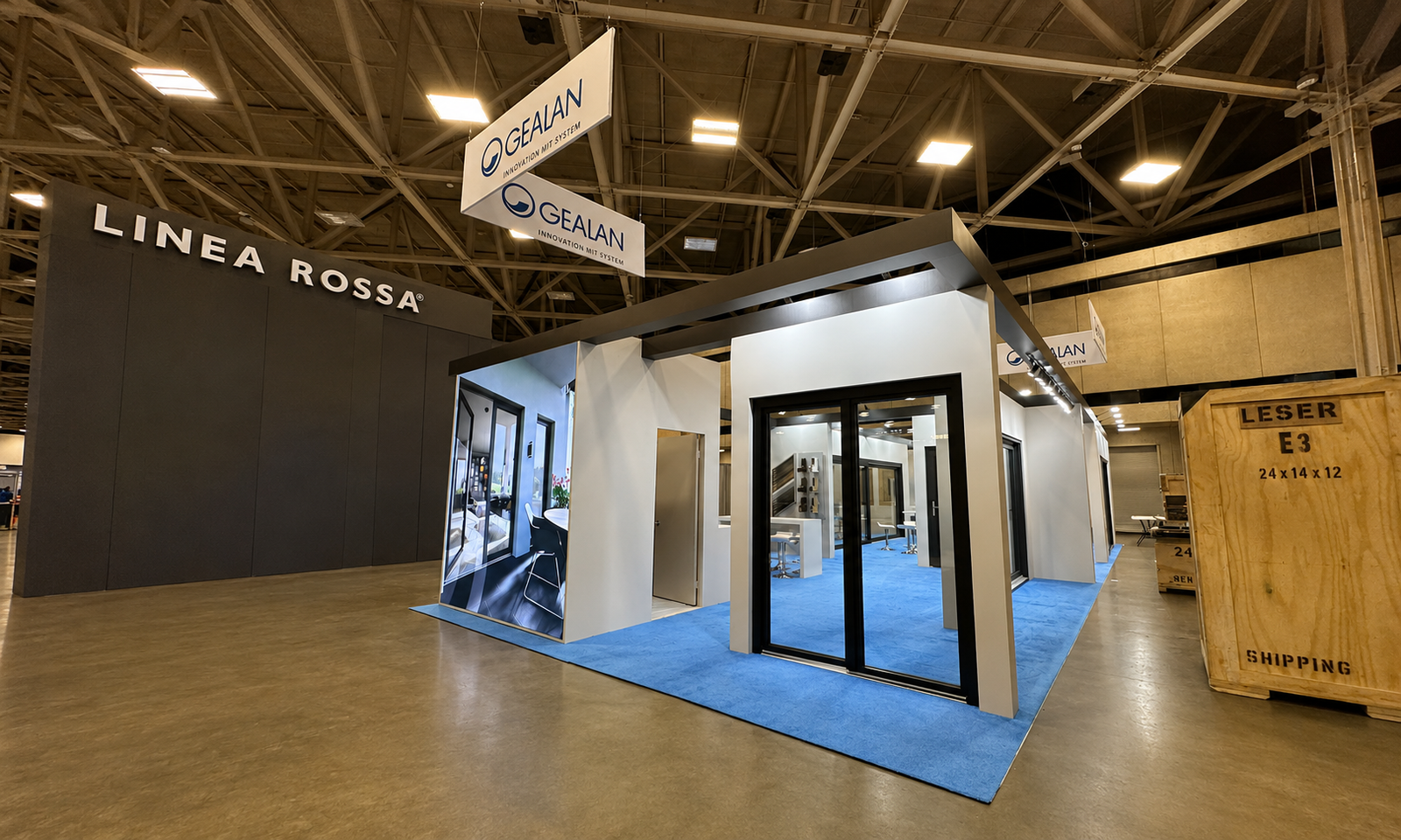 GLASSBUILD 2024 20x50 Booth for Gealan in Dallas