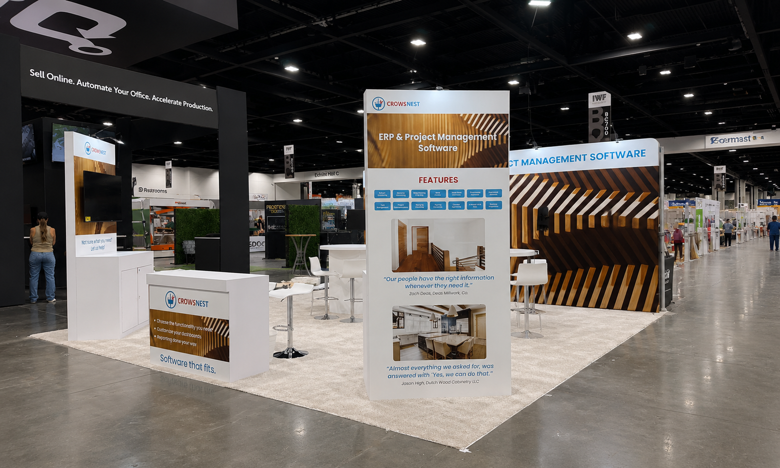 IWF 2024 20x20 Booth for Crows in Atlanta
