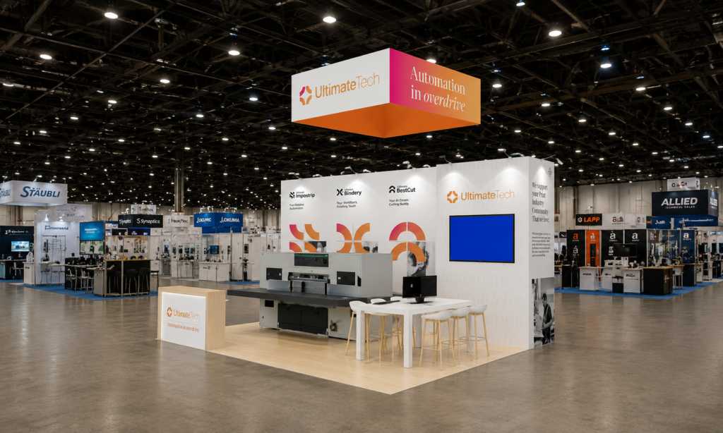 Printing United 2024 20x20 Booth for UltimateTech in Las Vegas