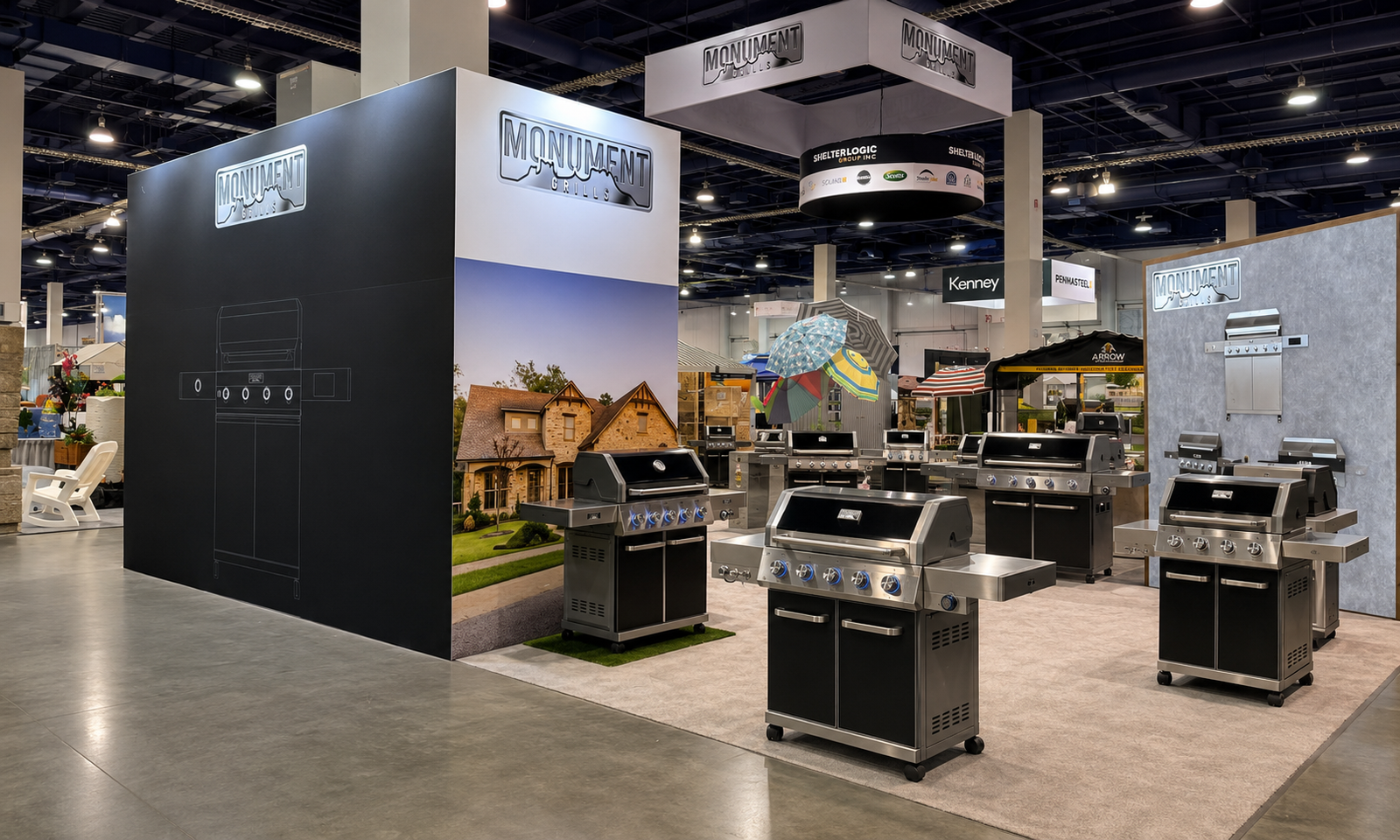 NHS 2023 30x30 Booth for Monument in Las Vegas