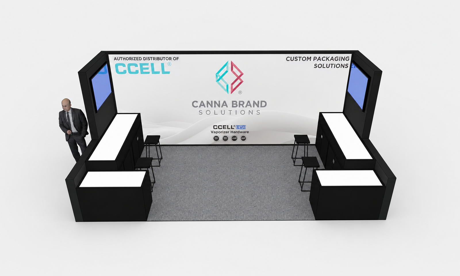 MJBizCon 2023 10x20 Booth for Canna Brand in Las Vegas