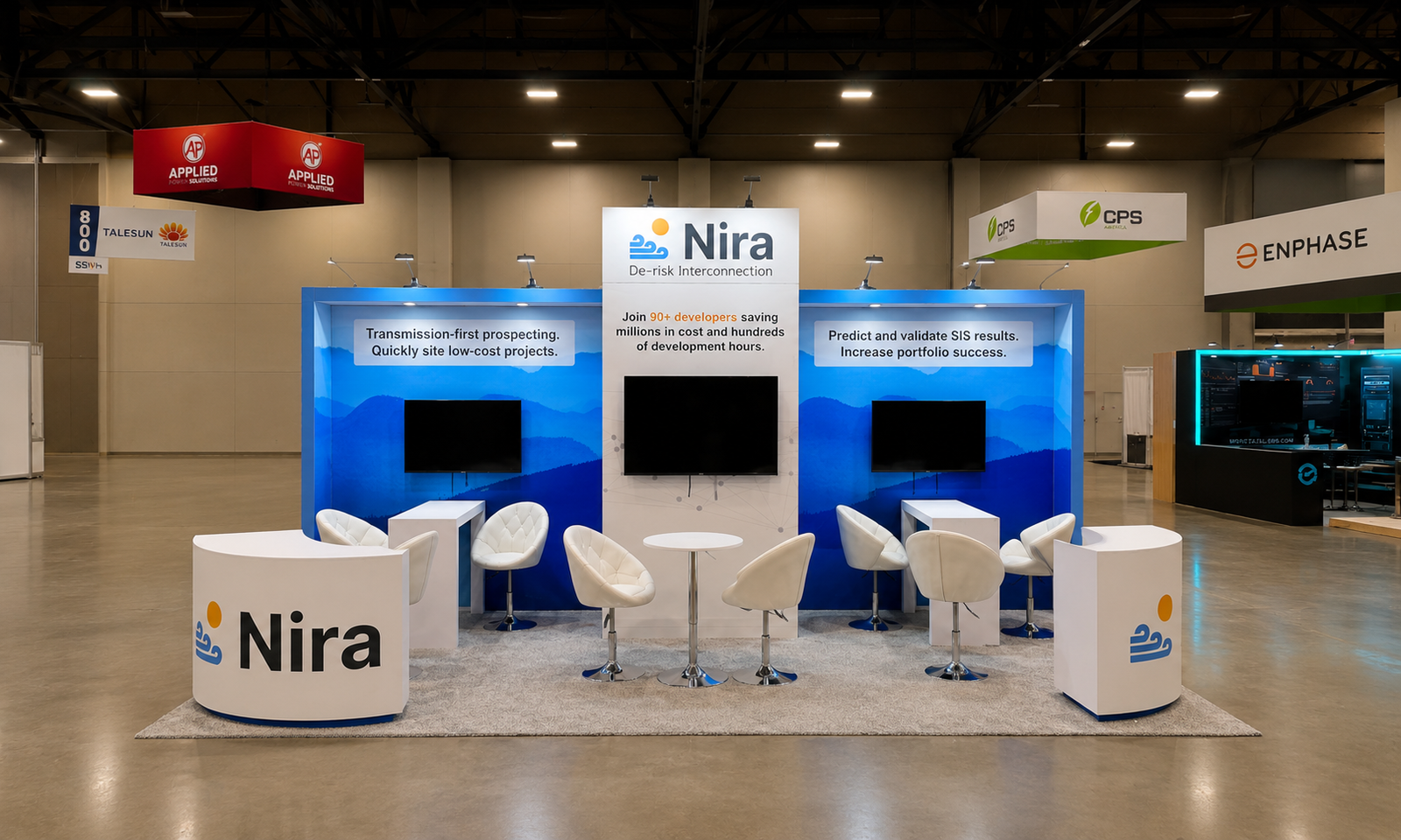 Clean power 2025 10x20 Booth for Nira in Phoenix