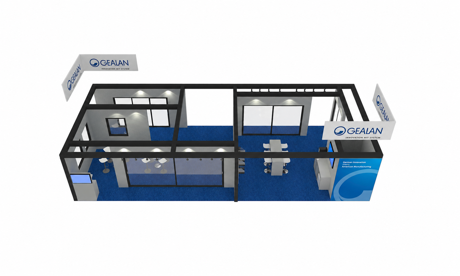 GLASSBUILD 2024 20x50 Booth for Gealan in Dallas