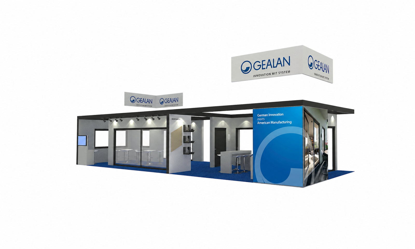 GLASSBUILD 2024 20×50 Booth for Gealan in Dallas