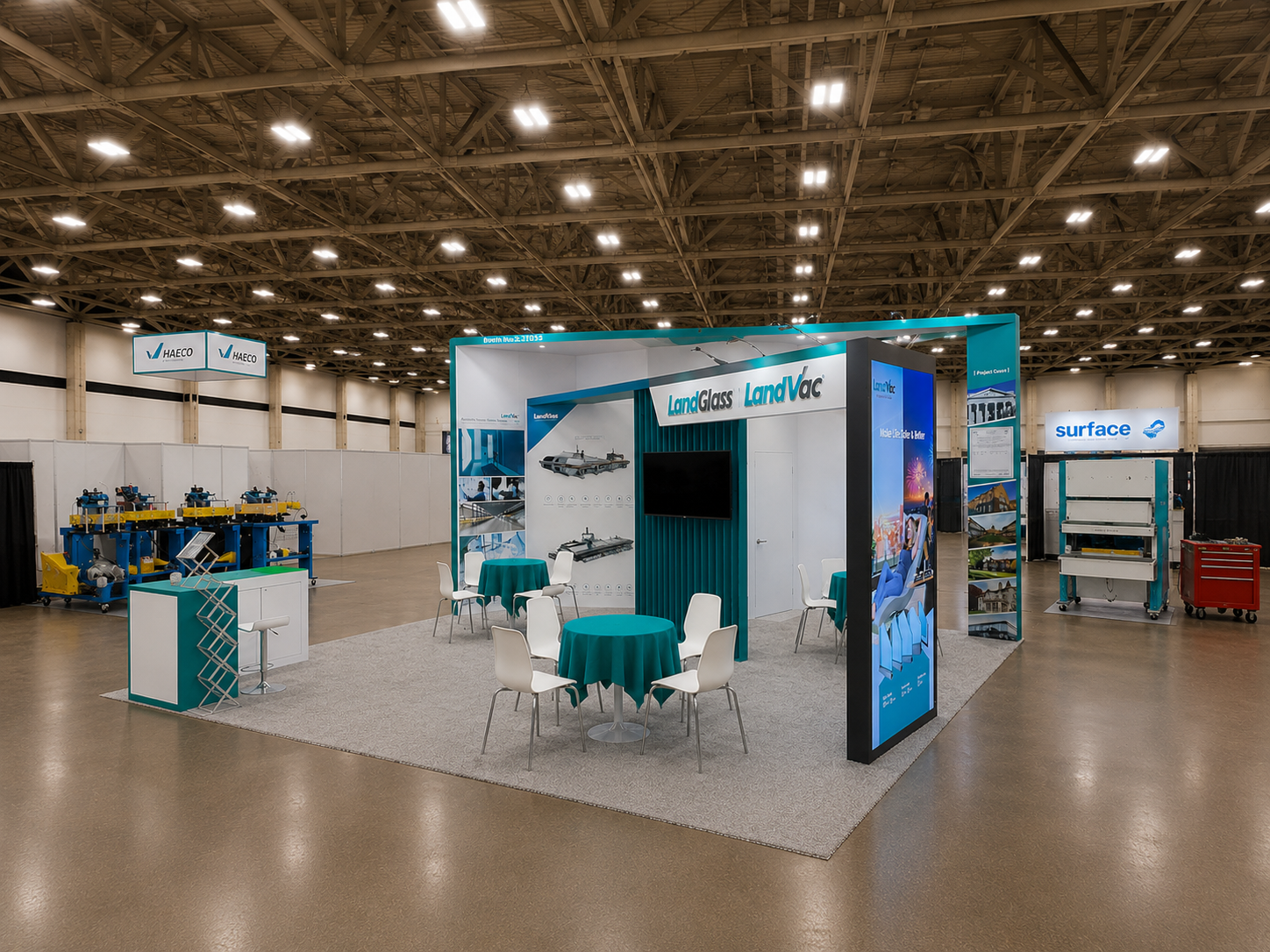 GLASSBUILD 2024 20x20 Booth for LandGlass in Dallas