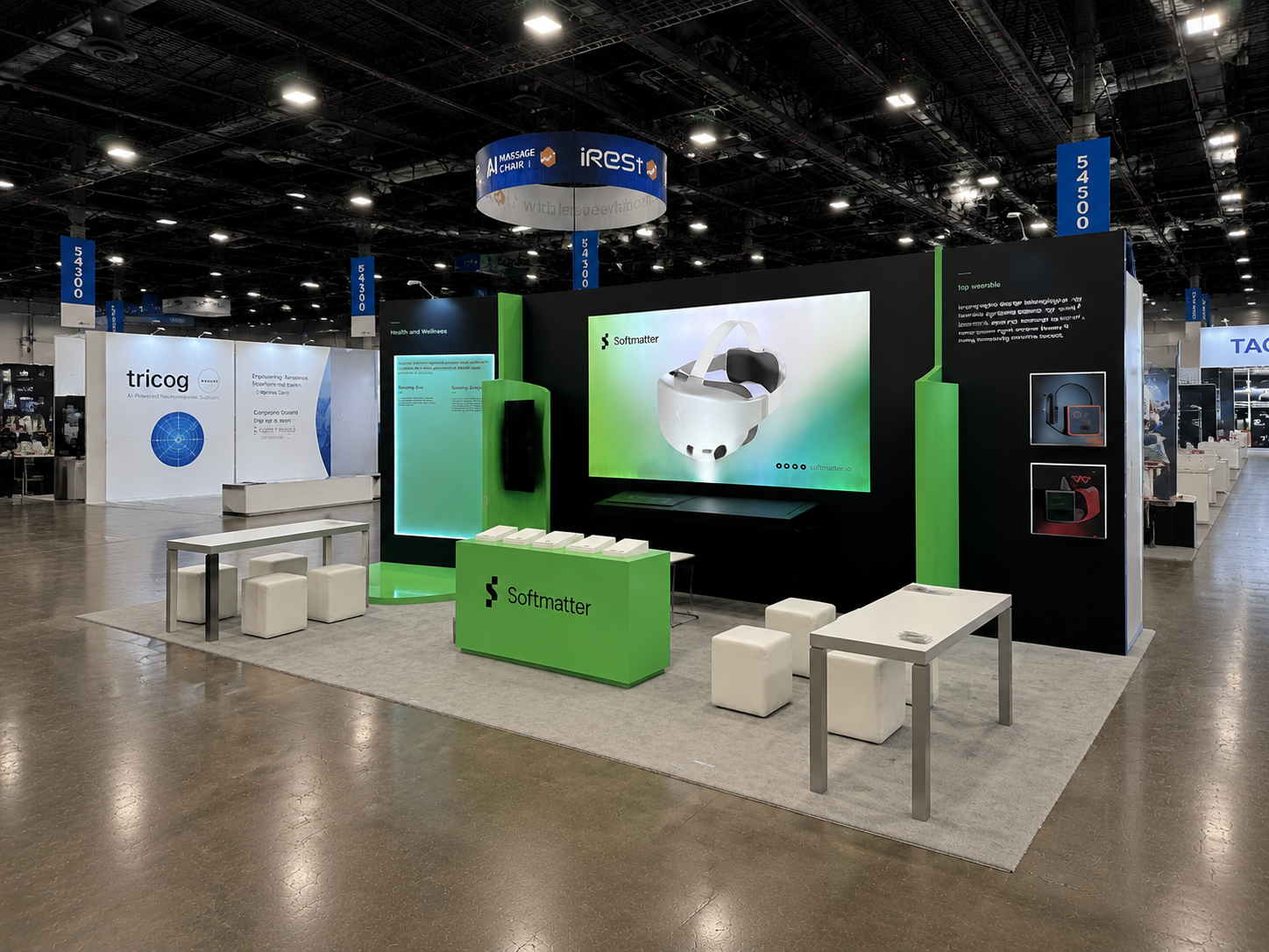 CES 2023 10x20 Booth for Softmatter in Las Vegas