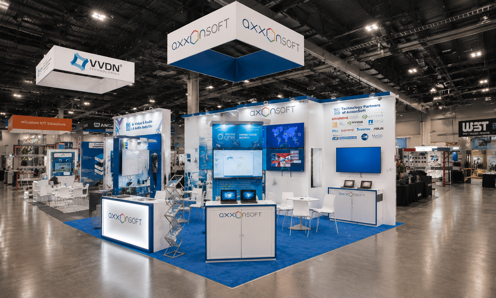 ISC West 2024 20x20 Booth for AxxonSoft