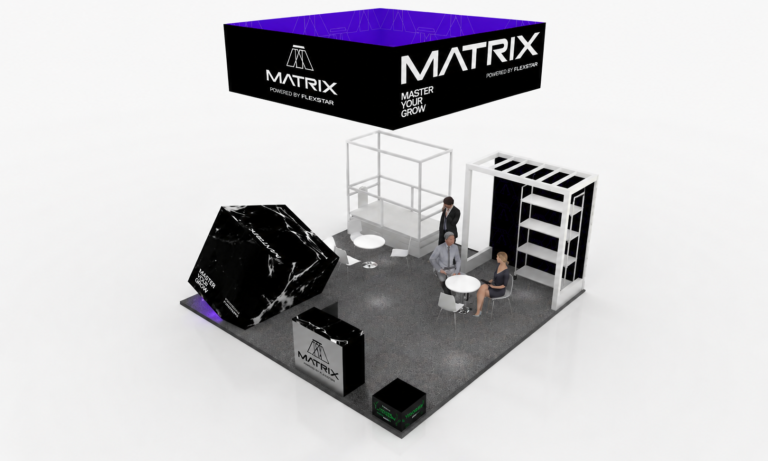 MJBizCon 2023 20×20 Booth for FLEXSTAR in Las Vegas