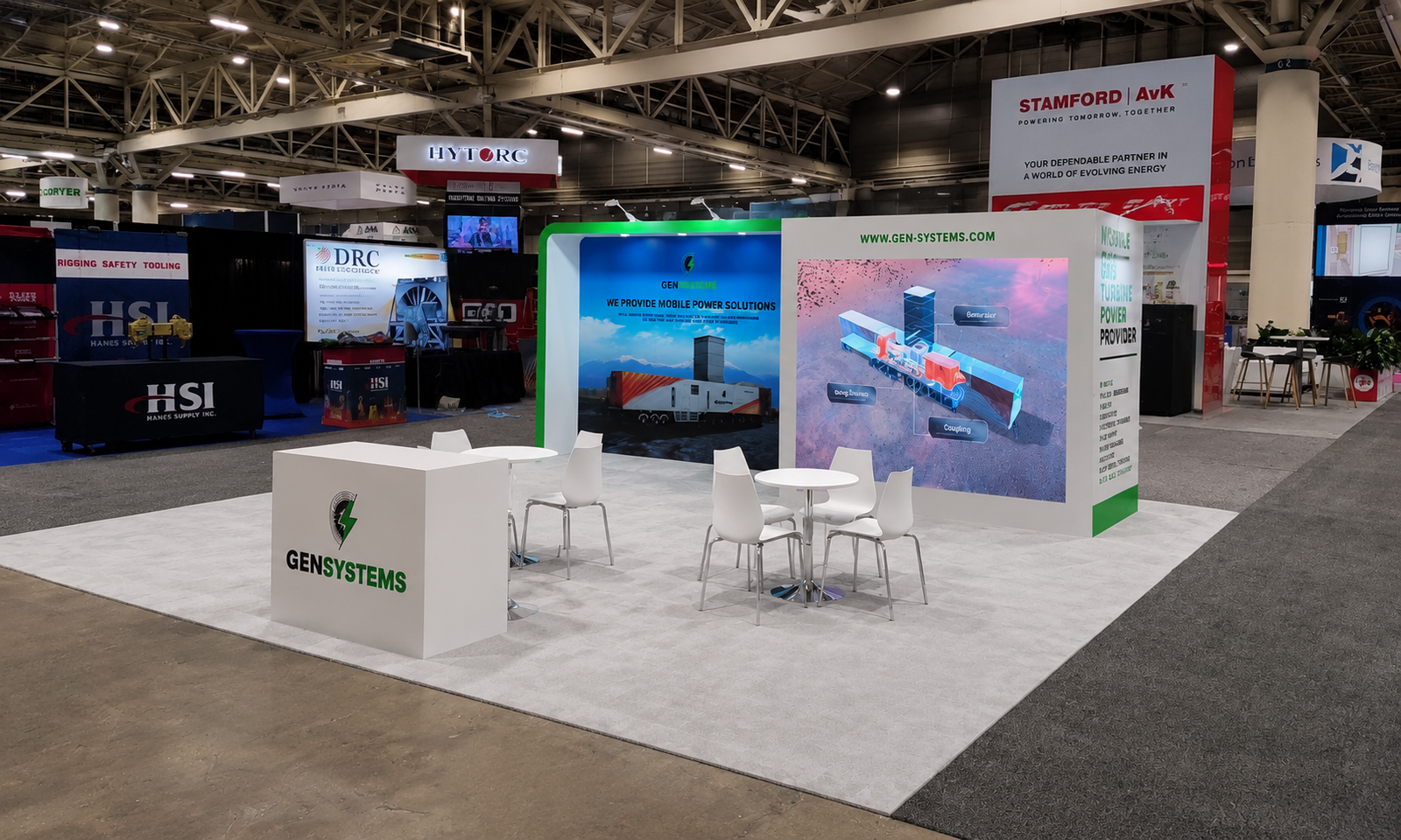 POWER GEN 2024 20×20 Booth for Gensystems in New Orleans