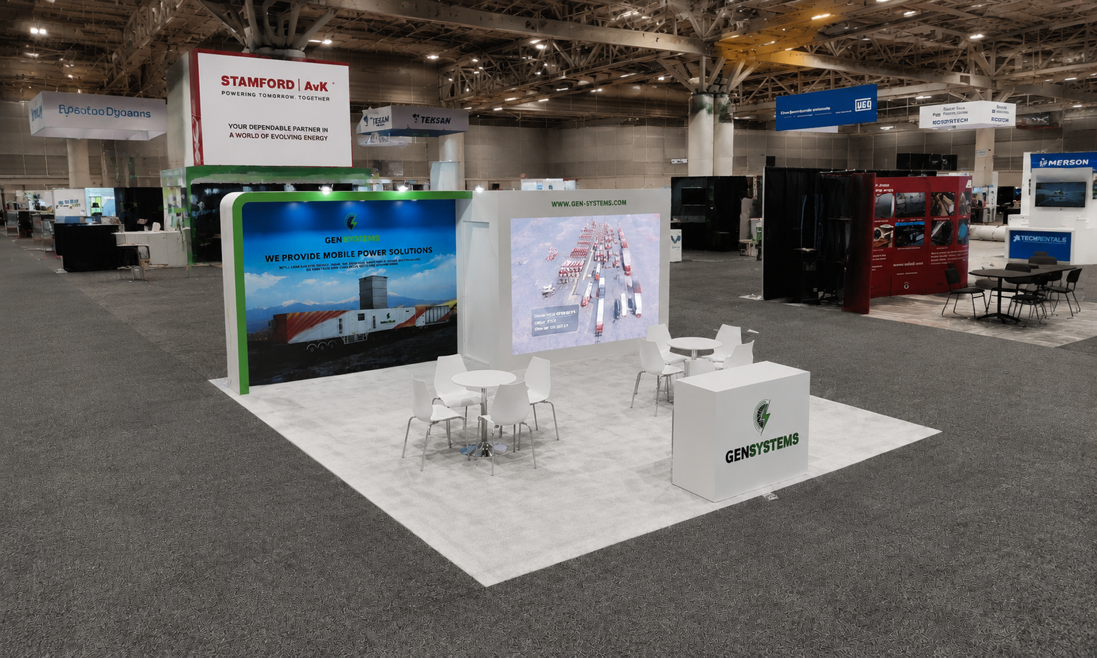 POWER GEN 2024 20×20 Booth for Gensystems in New Orleans