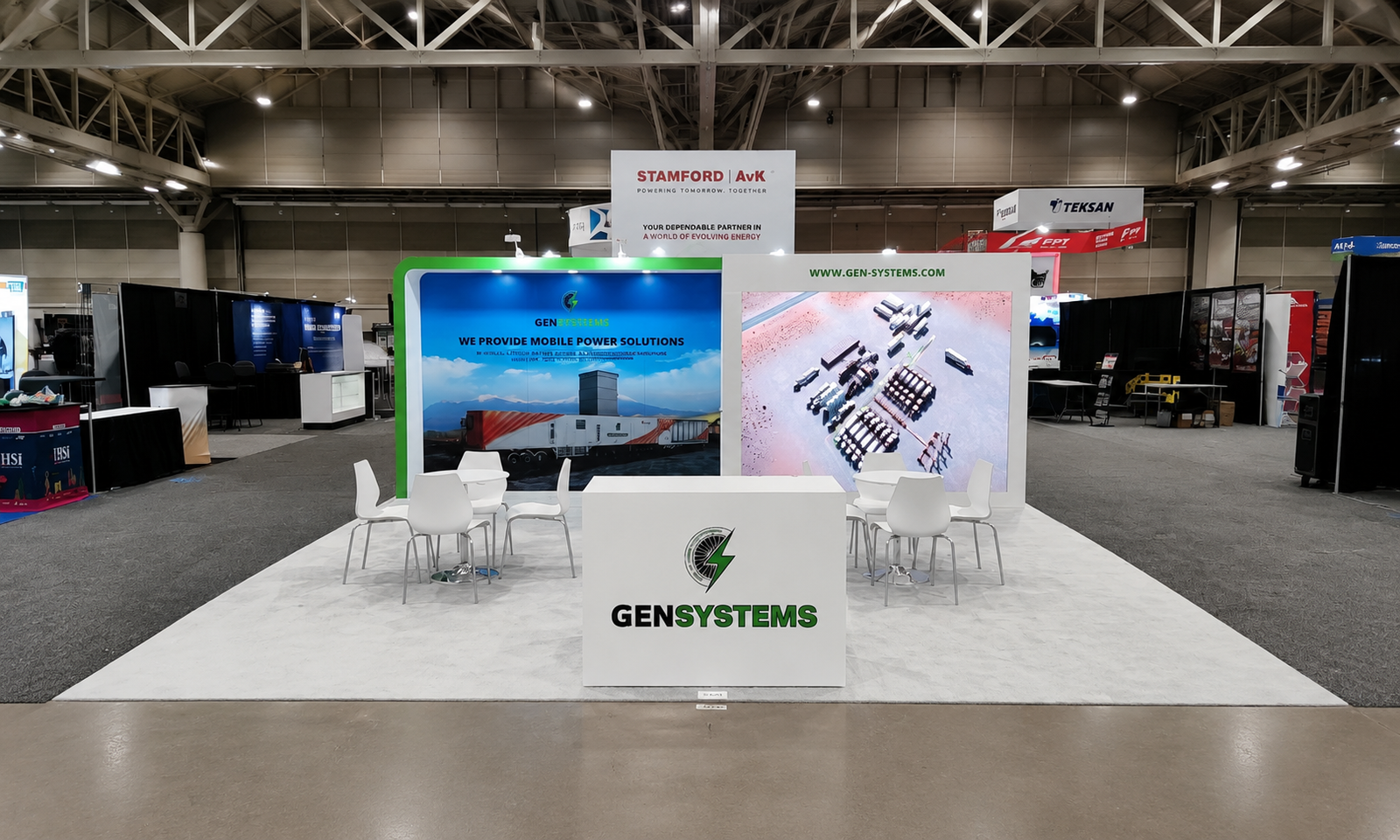 POWER GEN 2024 20×20 Booth for Gensystems in New Orleans