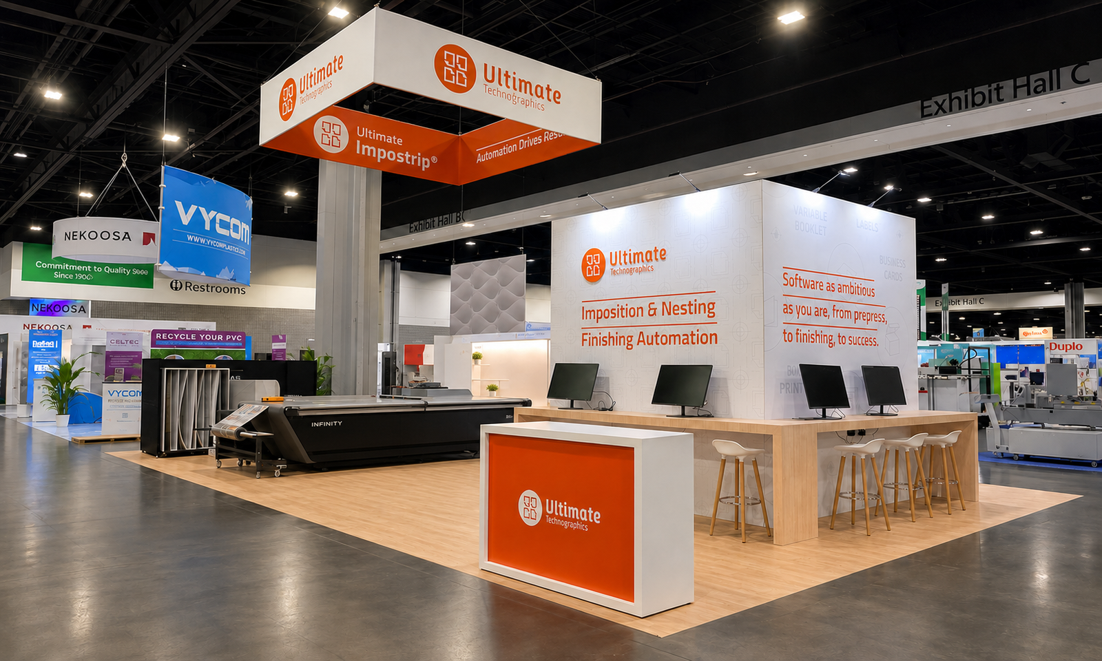 Printing United 2023 20x40 Booth for Ultimate in Atlanta