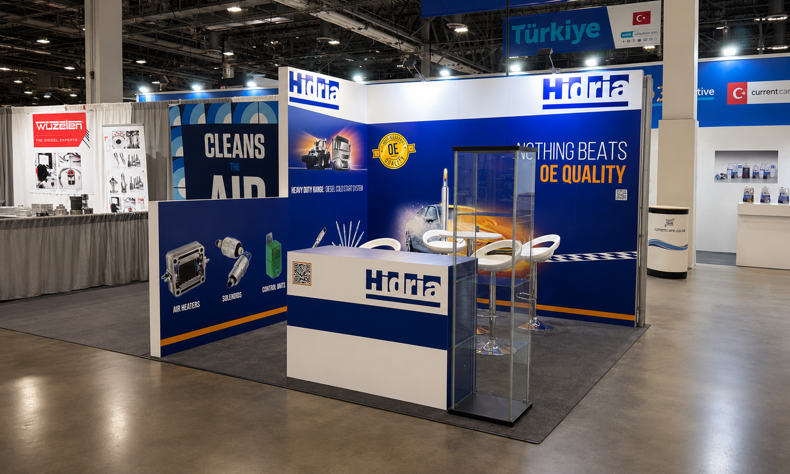 AAPEX 2023 10x10 Booth for Hidria in Vas Vegas