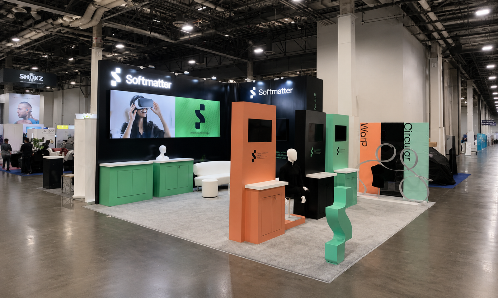 CES 2023 20x20 Booth for Softmatter in Las Vegas