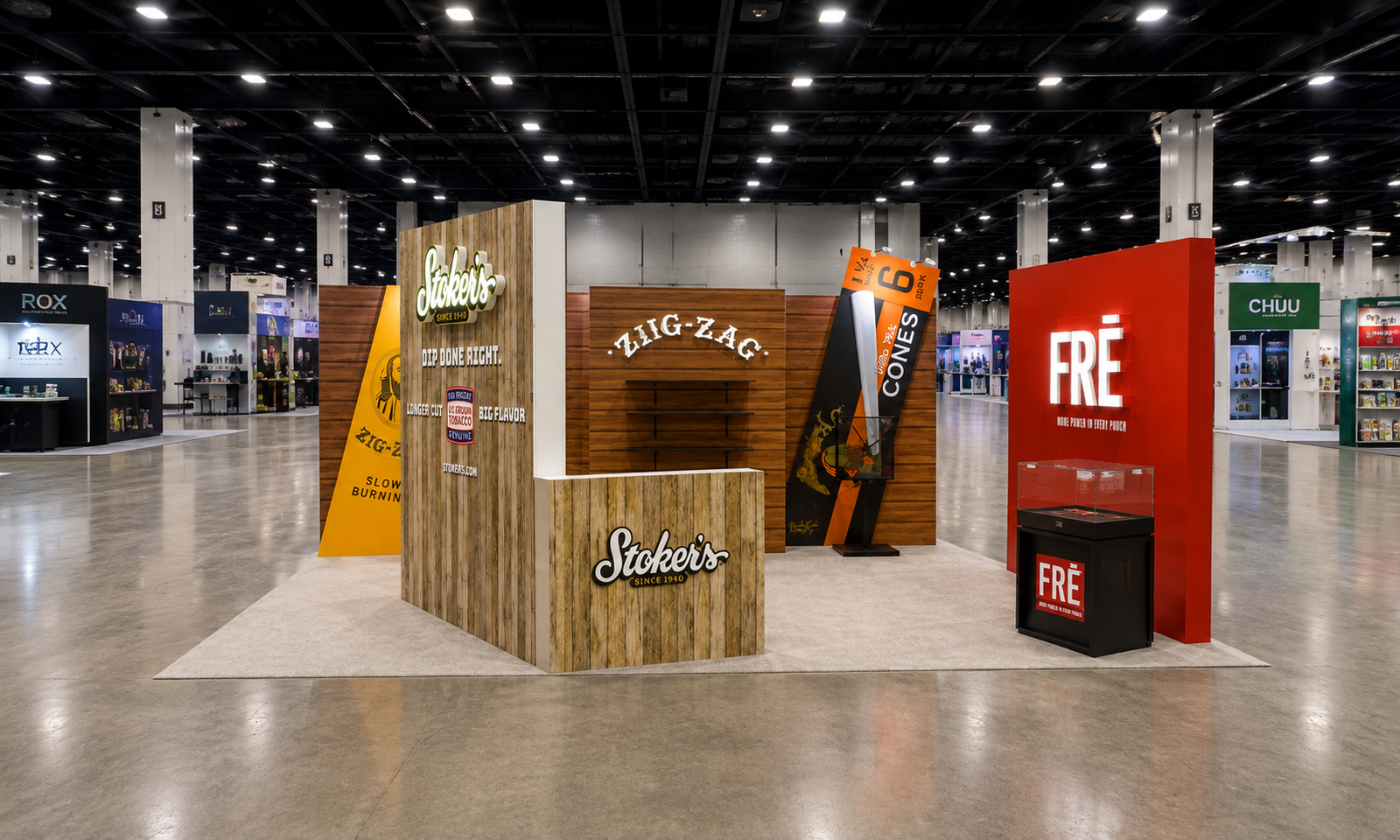 NACS 2021 20x20 Booth for ZIG·ZAG in Chicago