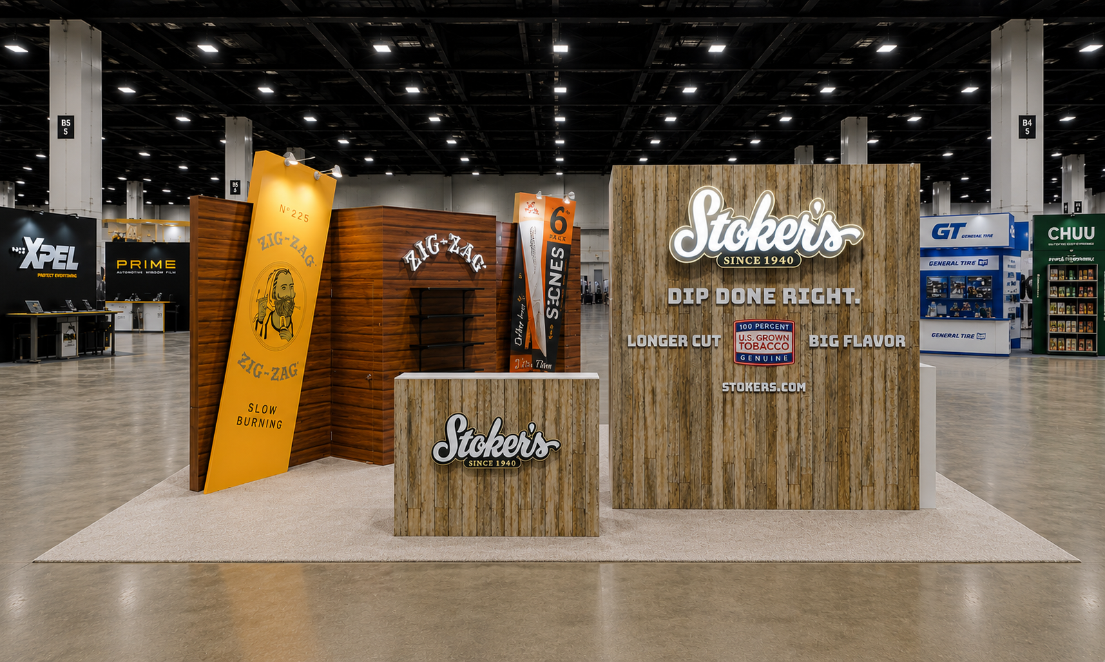 NACS 2021 20x20 Booth for ZIG·ZAG in Chicago