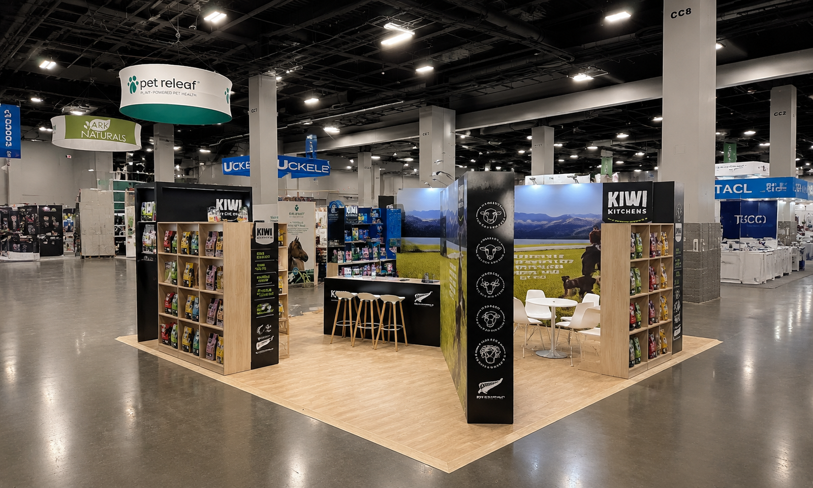 Super Zoo 2022 20x20 Booth for KIWI in Las Vegas
