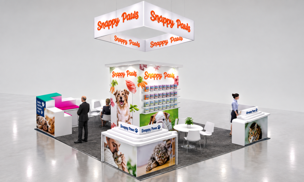 Super Zoo 2022 20x20 Booth for Snappy Tom in Las Vegas