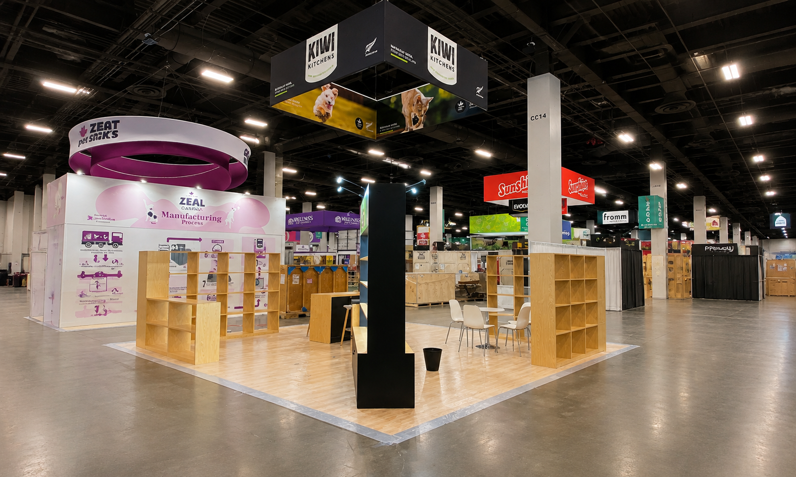Super Zoo 2023 20x20 Booth for KIWI in Las Vegas