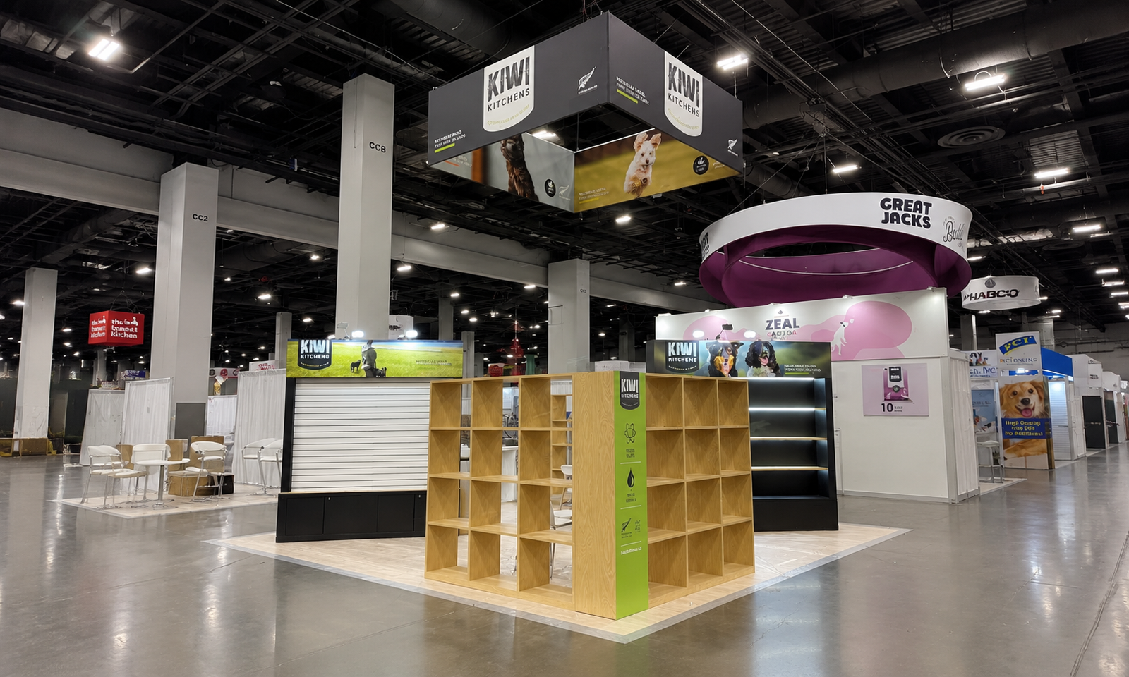 Super Zoo 2023 20x20 Booth for KIWI in Las Vegas