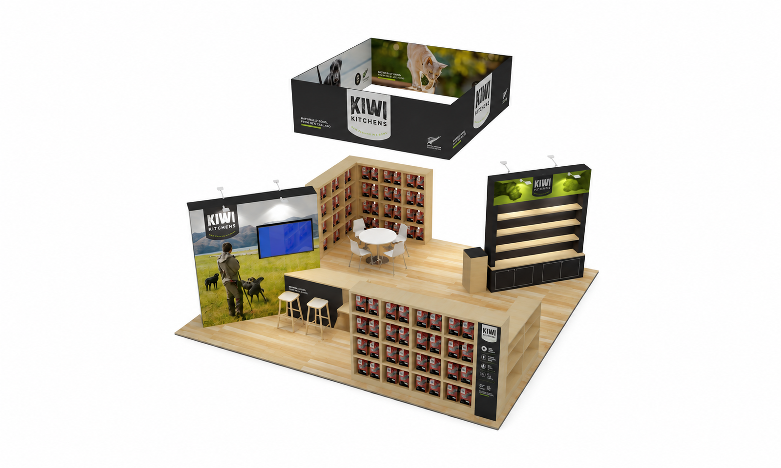 Super Zoo 2023 20x20 Booth for KIWI in Las Vegas