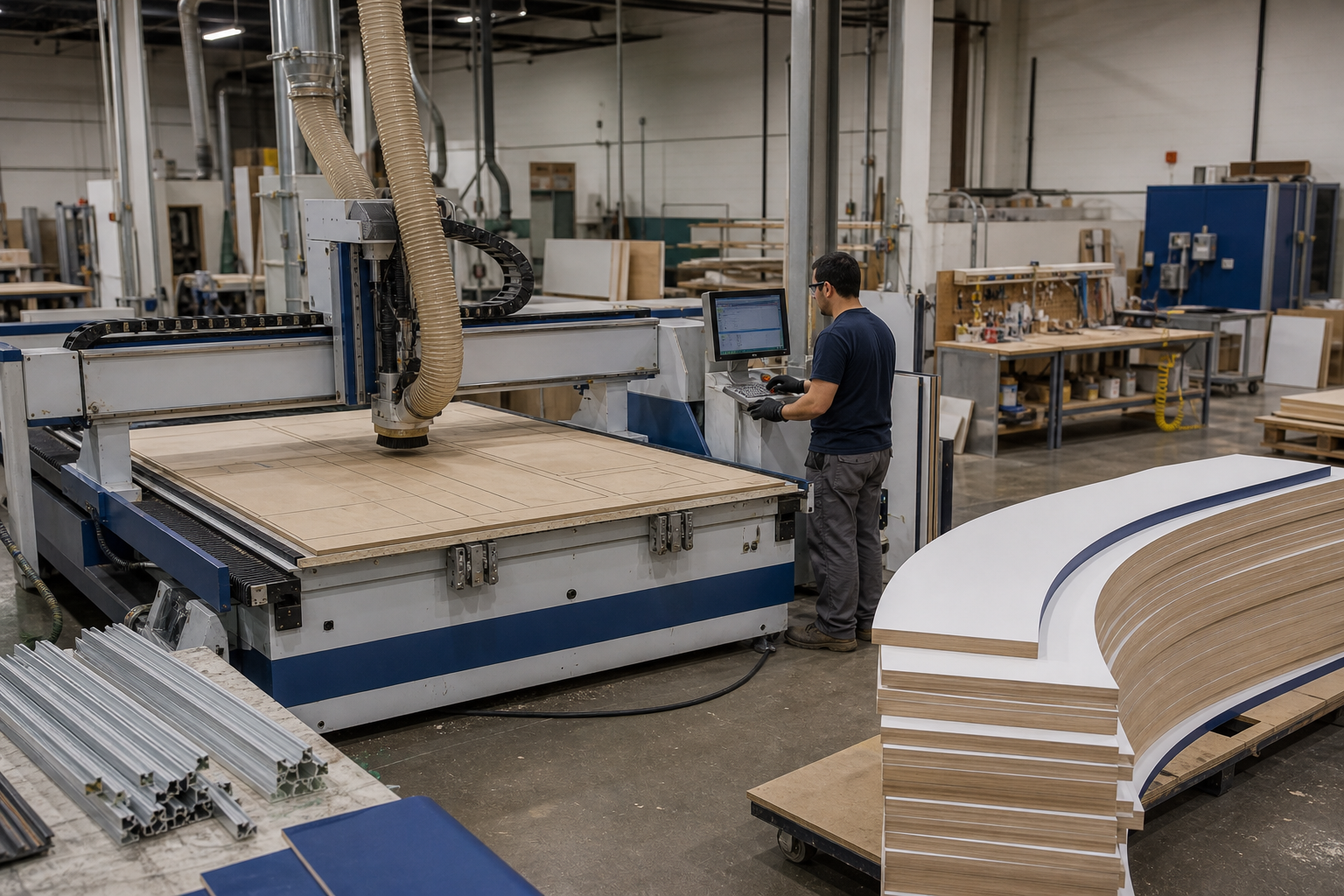 CNC manufacturing area