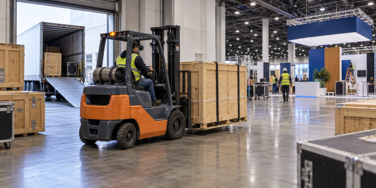 Trade Show Drayage Cost: How Material Handling Charges Work
